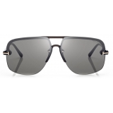 Tom Ford - Hugo Sunglasses - Navigator Sunglasses - Mastic Gradient Smoke - FT1003 - Sunglasses - Tom Ford Eyewear