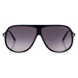 Tom Ford - Spencer Sunglasses - Occhiali da Sole Oversize Pilota - Nero - FT0998 - Occhiali da Sole - Tom Ford Eyewear