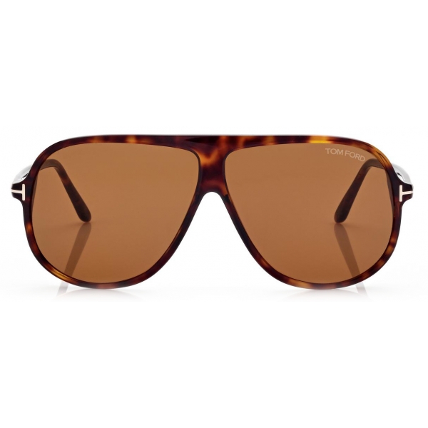 Tom Ford - Spencer Sunglasses - Pilot Oversize Sunglasses - Dark Havana - FT0998 - Sunglasses - Tom Ford Eyewear
