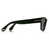 Tom Ford - Tom N.2 Sunglasses - Occhiali da Sole Quadrati - Corno Nero - FT0487-P - Occhiali da Sole - Tom Ford Eyewear