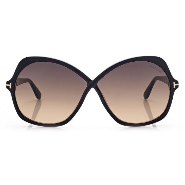 Tom Ford - Rosemin Sunglasses - Occhiali da Sole a Farfalla Oversize - Nero - FT1013 - Occhiali da Sole - Tom Ford Eyewear