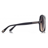 Tom Ford - Rosemin Sunglasses - Occhiali da Sole a Farfalla Oversize - Nero - FT1013 - Occhiali da Sole - Tom Ford Eyewear