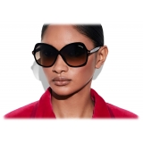 Tom Ford - Rosemin Sunglasses - Occhiali da Sole a Farfalla Oversize - Nero - FT1013 - Occhiali da Sole - Tom Ford Eyewear