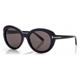 Tom Ford - Lily Sunglasses - Oval Sunglasses - Black - FT1009 - Sunglasses - Tom Ford Eyewear