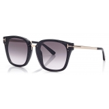 Tom Ford - Philippa Sunglasses - Occhiali da Sole Quadrati - Nero - FT1014