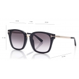 Tom Ford - Philippa Sunglasses - Occhiali da Sole Quadrati - Nero - FT1014