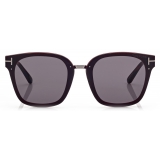 Tom Ford - Philippa Sunglasses - Occhiali da Sole Quadrati - Bordeaux Fumo - FT1014