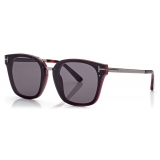 Tom Ford - Philippa Sunglasses - Occhiali da Sole Quadrati - Bordeaux Fumo - FT1014