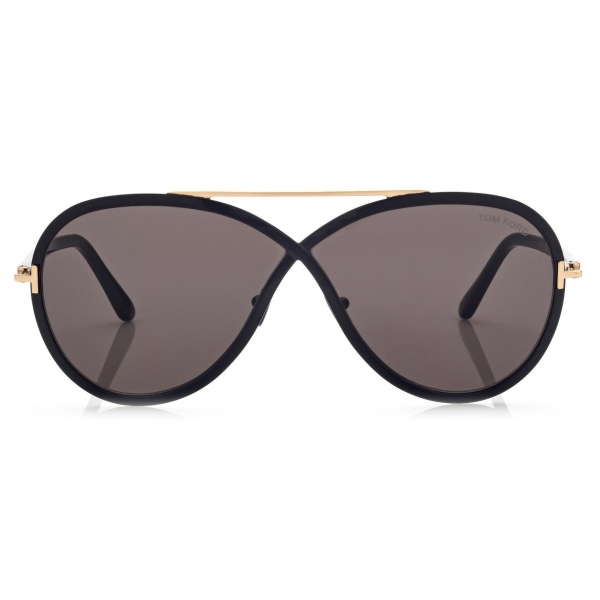 Tom Ford - Rickie Sunglasses - Occhiali da Sole Rotondi - Nero - FT1007