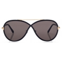 Tom Ford - Rickie Sunglasses - Occhiali da Sole Rotondi - Nero - FT1007