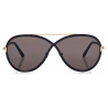 Tom Ford - Rickie Sunglasses - Occhiali da Sole Rotondi - Nero - FT1007