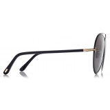 Tom Ford - Rickie Sunglasses - Occhiali da Sole Rotondi - Nero - FT1007