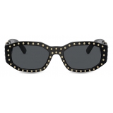 Versace - Occhiale da Sole Medusa Biggie con Borchie - Nero - Occhiali da Sole - Versace Eyewear