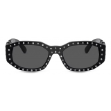 Versace - Studded Medusa Biggie Sunglasses - Black - Sunglasses - Versace Eyewear