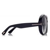 Tom Ford - Annabelle Sunglasses - Occhiali da Sole Rotondi - Nero - FT1010