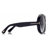 Tom Ford - Annabelle Sunglasses - Round Sunglasses - Black - FT1010