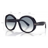 Tom Ford - Annabelle Sunglasses - Occhiali da Sole Rotondi - Nero - FT1010