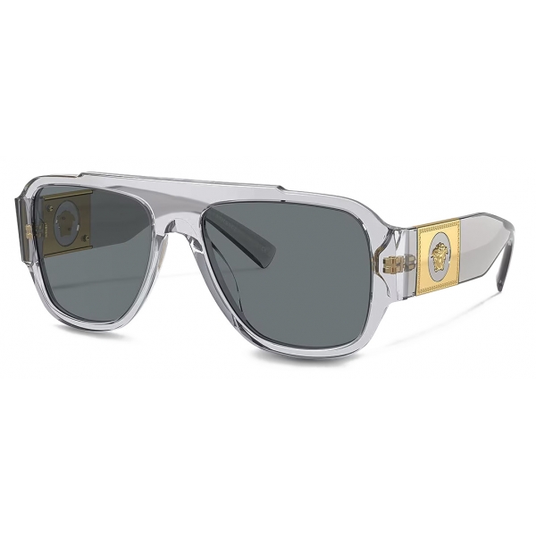 Versace - Macy's Aviator Sunglasses - Transparent Grey - Sunglasses -  Versace Eyewear - Avvenice