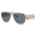 Versace - Macy's Aviator Sunglasses - Transparent Grey - Sunglasses - Versace Eyewear