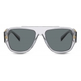 Versace - Occhiale da Sole Pilot Macy's - Grigio Trasparente - Occhiali da Sole - Versace Eyewear