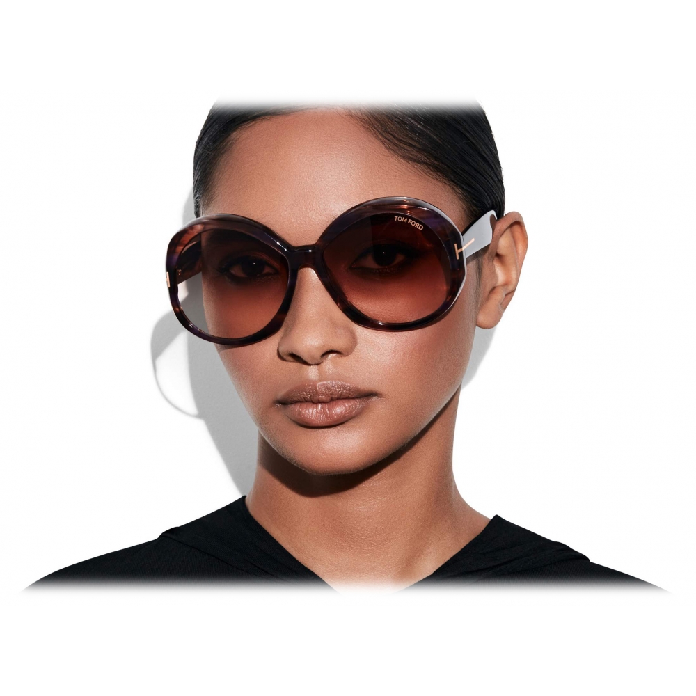 Tom Ford - Annabelle Sunglasses - Round Sunglasses - Gradient Colored ...