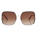 Tom Ford - Raphaela Sunglasses - Oversize Butterfly Sunglasses - Dark Brown - FT1006