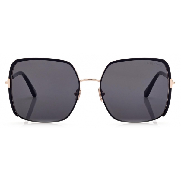 Tom Ford - Raphaela Sunglasses - Oversize Butterfly Sunglasses - Matte Black - FT1006