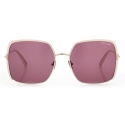 Tom Ford - Raphaela Sunglasses - Occhiali da Sole a Farfalla Oversize - Oro Viola - FT1006