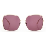 Tom Ford - Raphaela Sunglasses - Occhiali da Sole a Farfalla Oversize - Oro Viola - FT1006