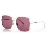 Tom Ford - Raphaela Sunglasses - Occhiali da Sole a Farfalla Oversize - Oro Viola - FT1006