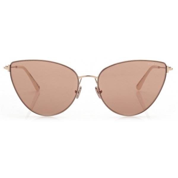 Tom Ford - Anais Sunglasses - Occhiali da Sole Cat Eye - Oro Marrone - FT1005