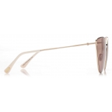 Tom Ford - Anais Sunglasses - Cat Eye Sunglasses - Gold Brown - FT1005