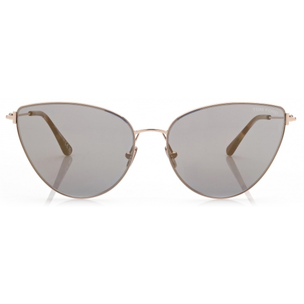 Tom Ford - Anais Sunglasses - Occhiali da Sole Cat Eye - Oro Fumo - FT1005