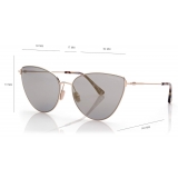 Tom Ford - Anais Sunglasses - Cat Eye Sunglasses - Gold Smoke - FT1005