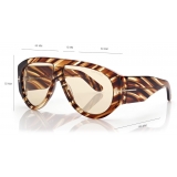 Tom Ford - Bronson Sunglasses - Occhiali da Sole Pilota - Havana - FT1044