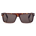 Tom Ford - Philippe Sunglasses - Occhiali da Sole Rettangolare - Havana Scuro - FT0999