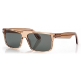 Tom Ford - Philippe Sunglasses - Rectangular Sunglasses - Light Brown Green - FT0999
