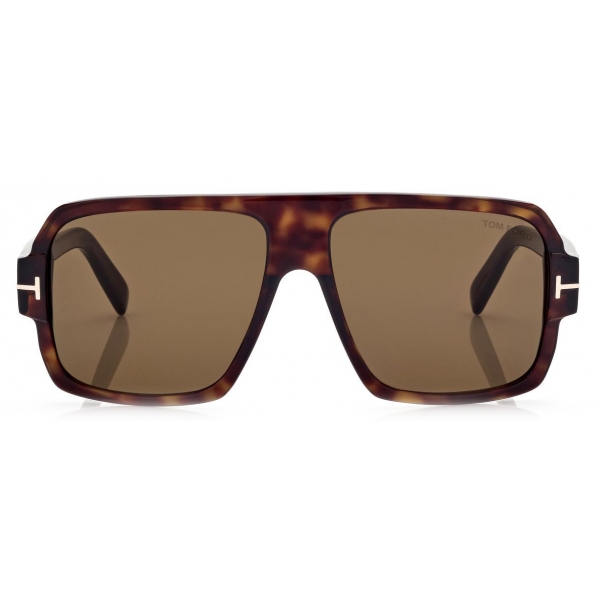 Tom Ford - Camden Sunglasses - Occhiali da Sole Pilota - Havana - FT093