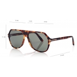 Tom Ford - Hayes Sunglasses - Occhiali da Sole Navigatore - Havana Bionda - FT0934