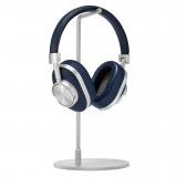 Master & Dynamic - MW60 - Halliburton Case - Silver Metal / Navy Leather - Premium High Quality Wireless Over-Ear Headphones