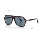 Tom Ford - Hayes Sunglasses - Navigator Sunglasses - Havana - FT0934