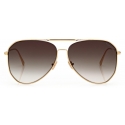 Tom Ford - Charles Sunglasses - Pilot Sunglasses - Deep Gold Smoke - FT0853