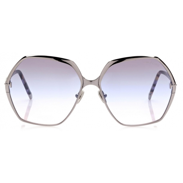 Tom Ford - Fonda Sunglasses - Geometric Round Sunglasses - Grey - FT0912
