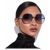 Tom Ford - Fonda Sunglasses - Geometric Round Sunglasses - Grey - FT0912