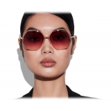 Tom Ford - Fonda Sunglasses - Geometric Round Sunglasses - Pink - FT0912