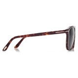Tom Ford - Joni Sunglasses - Occhiali da Sole Quadrati - Havana Rosso - FT0905