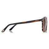 Tom Ford - Joni Sunglasses - Occhiali da Sole Quadrati - Marrone - FT0905