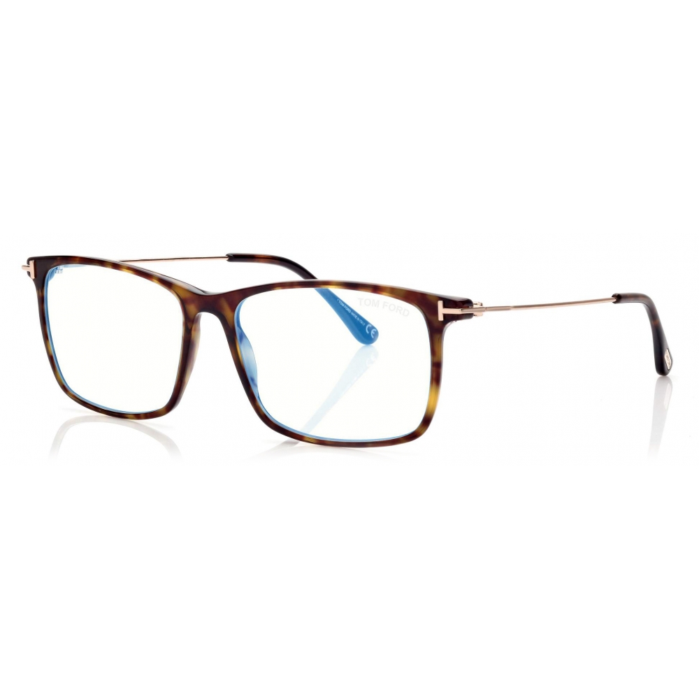 Tom Ford - Blue Block Soft Square Shape Opticals - Square Optical ...