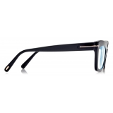 Tom Ford - Blue Block Cat Eye Shape Opticals - Occhiali da Vista Cat Eye - Nero - FT5766-B