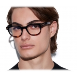 Tom Ford - Blue Block Round Opticals - Occhiali da Vista Rotondi - Nero Marrone - FT5807-B